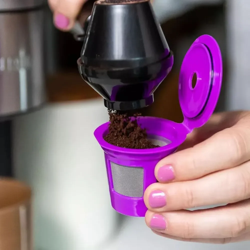 Countertop Cafe Coffe Filter and Scoop Set for Keurig 1.0 and 2.0 - Purple